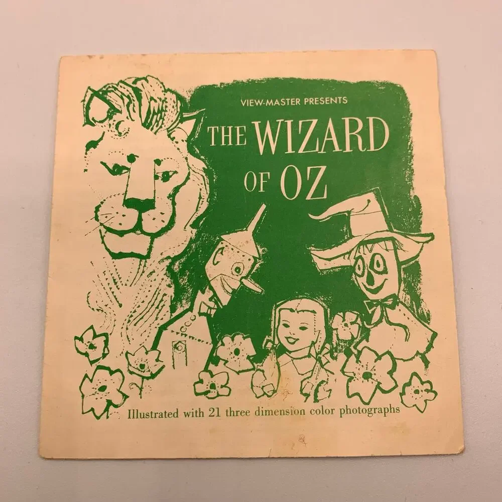 Vintage Sawyer’s View-Master Wonderful Wizard of Oz Packet FT45 3 Reels Booklet